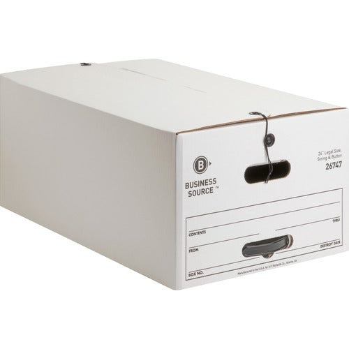 BUSINESS SOURCE Business Source BSN26747 Legal Storage Box White 12-pack