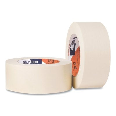 Shurtape 124448 CP 66 Contractor Grade High Adhesion Masking Tape 72 mm W 60 yd L roll