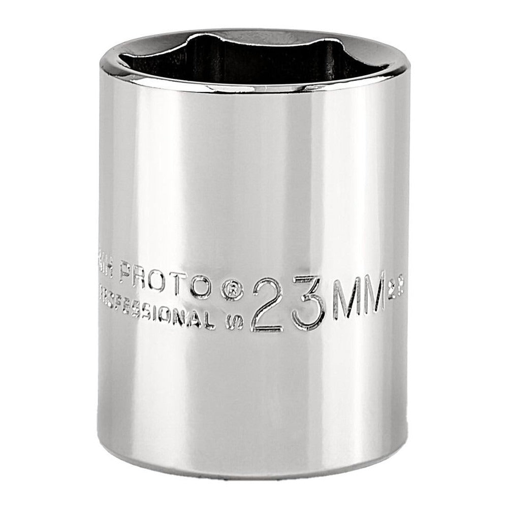PROTO Proto J5423MH Hand Socket 23mm 6-point 1/2 Drive