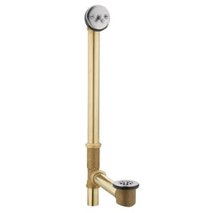 Moen 90480 24 in Brass Trip Lever Drain in Polished Chrome