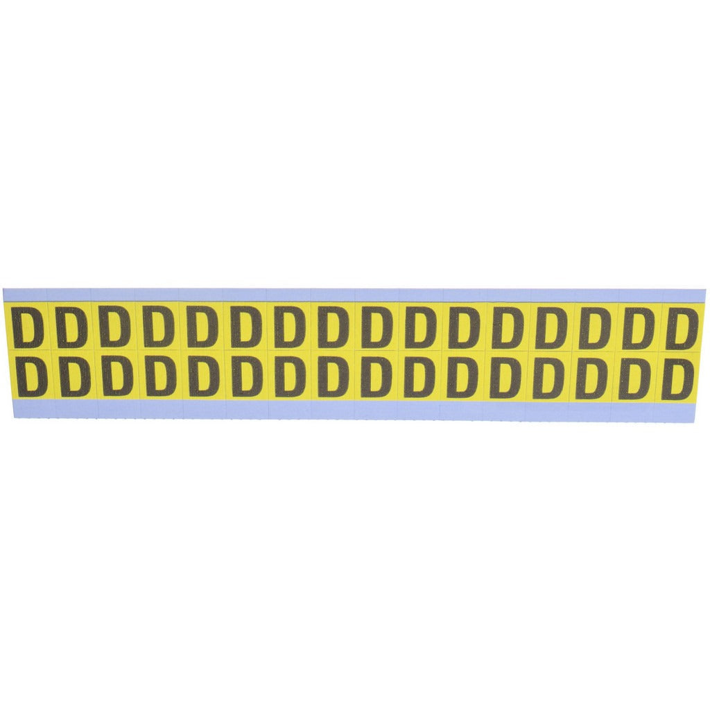 STRANCO Stranco SB3-D Letter D Label Vinyl Removable Adhesive