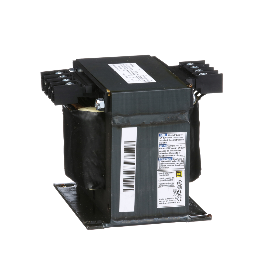 Square D 9070T750D1 750 VA 240 x 480 VAC Primary 120 VAC Secondary 1-Phase Control Transformer