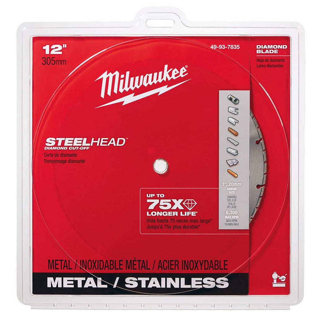 MILWAUKEE Milwaukee Tool 49-93-7835 Wet Dry Cut Saw Blade 12 in