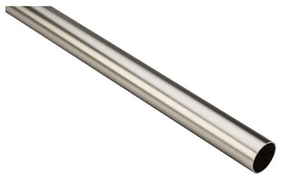 NATIONAL HARDWARE National Mfg S822-101 Heavy Duty Closet Rod 8 Ft Satin Nickel