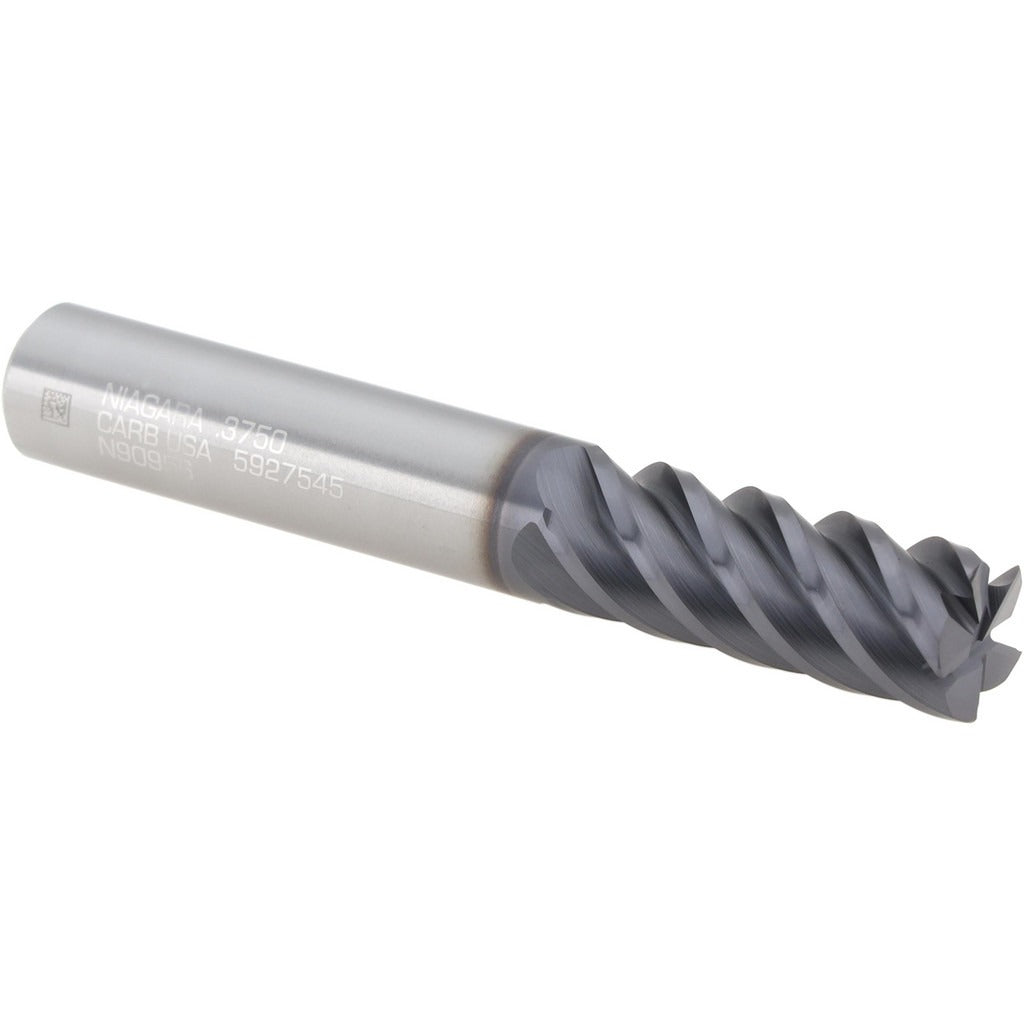 SECO TOOLS Seco 17007008 Corner Radius End Mill 3/8in 5 Flute Altin