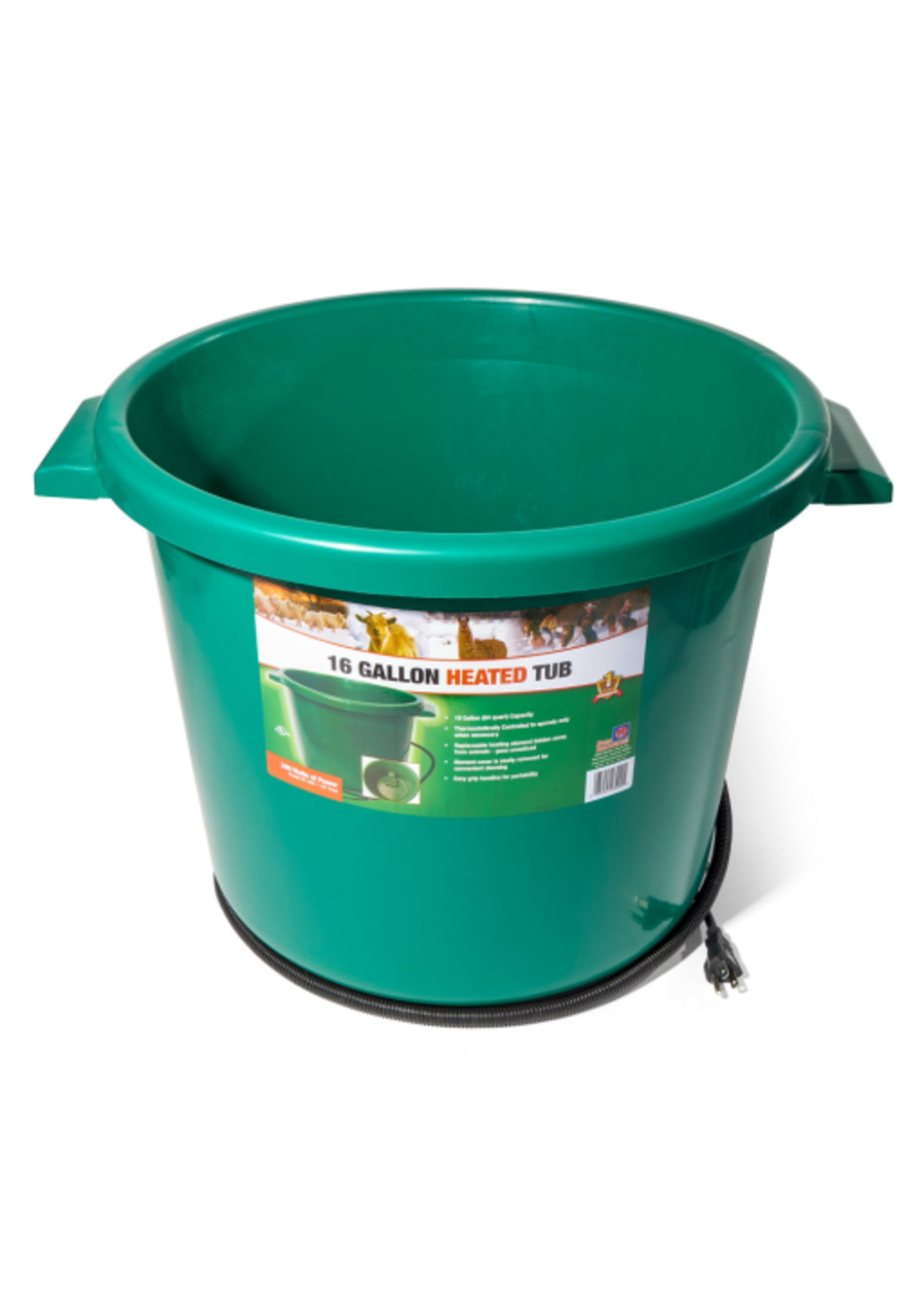 FARM INNOVATORS Farm Innovators HT-200 Plastic Heated Livestock Water Tub 200 W (16 Gallon) Replaceable Element
