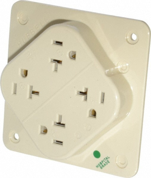 HUBBELL Hubbell Wiring Device-kellems HBL420HI Fourplex Receptacle