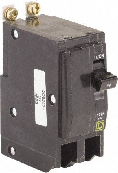 SCHNEIDER ELECTRIC Square D QOB250H 2 Pole Bolt-on Circuit Breaker 50A 240V