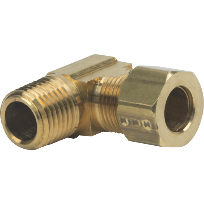 BrassCraft 69-6-4X 3/8 in. O.D. Compression x 1/4 in. MIP No-lead Brass 90 Degree Male Reducing Elbow