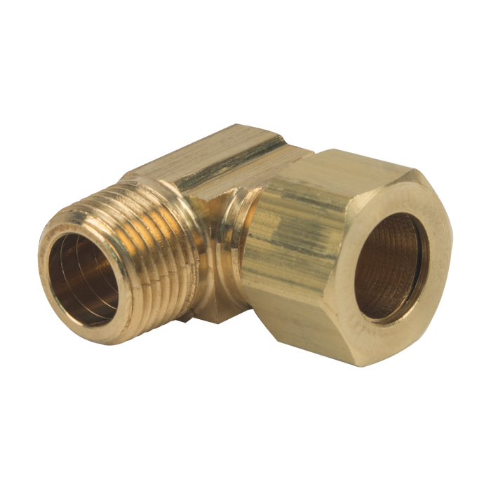 BrassCraft 69-8-6X 1/2 in. O.D. Compression x 3/8 in. MIP Brass 90 Degree Male Reducing Elbow