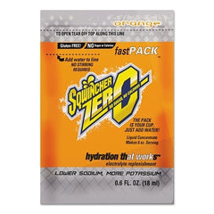 Sqwincher 159015500 ZERO Sugar-Free Fast Pack 0.6 oz Yields 6 oz Orange