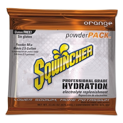 Sqwincher 159016041 Powder Packs Orange 23.83 oz Pack Yields 2.5 gal