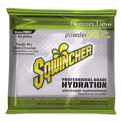 Sqwincher 159016043 Powder Packs Lemon-Lime 23.83 oz Yields 2.5 gal