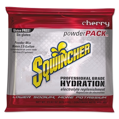 Sqwincher 159016047 Powder Packs Cherry 23.83 oz Yields 2.5 gal