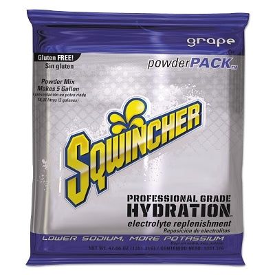 Sqwincher 159016406 Powder Packs 47.66 oz Pack Yields 5 gal