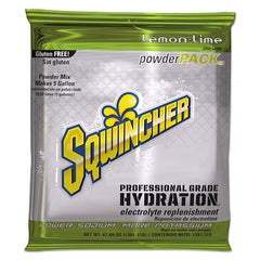 Sqwincher 159016408 Powder Pack Lemon-Lime 47.66 oz Pack Yields 5 gal Replacement