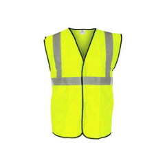 SAS Safety 690-1208 Safety Vest, Class 2 Yellow with 2 inch Reflective Tape, Medium