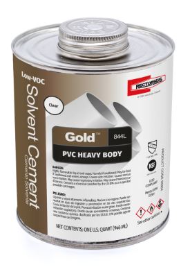 Rectorseal 55954 Gold 844L 32 oz Regular Set Plastic Clear Pipe Cement