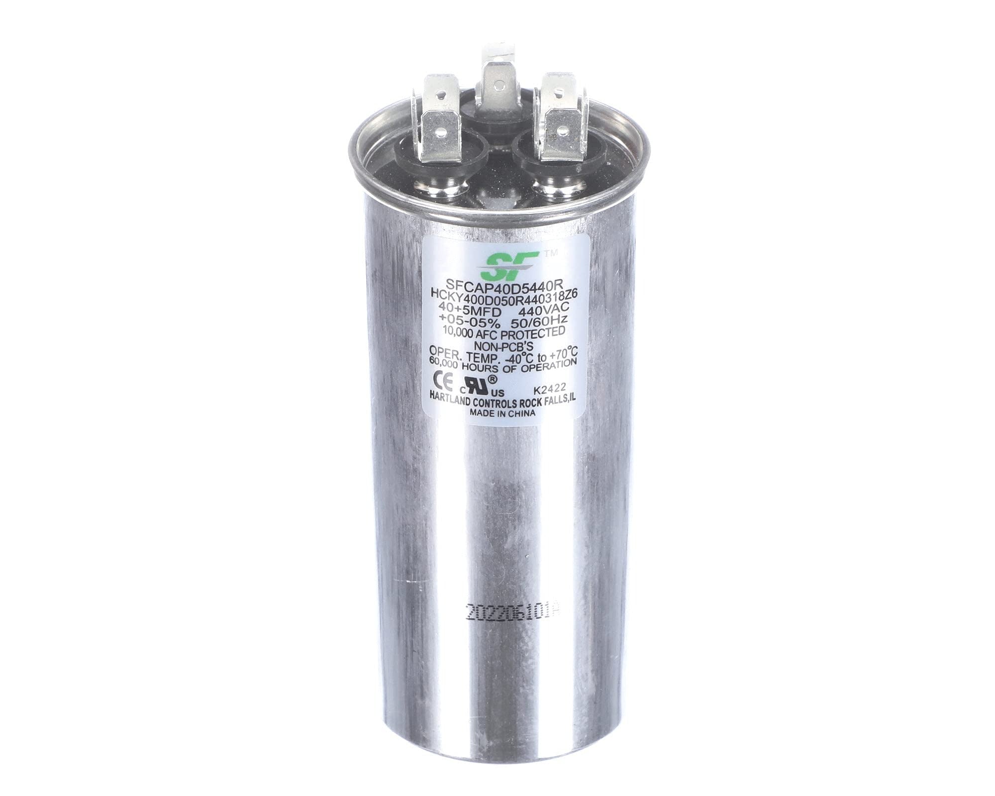 TRANE TRANE SFCAP40D5440R Dual Run Capacitor 40/5 MFD 370/440V Round