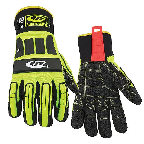 RINGERS Ringers 297G-12 Hi-Vis Cut Resistant Impact Gloves Size 2XL