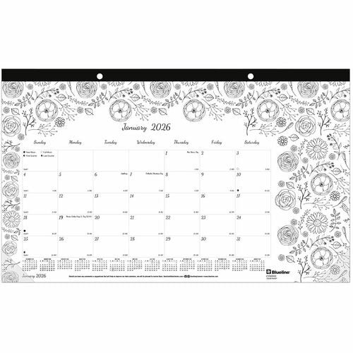 REDIFORM Rediform REDC2917001 Monthly Desk Pad 12-month