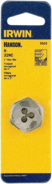 IRWIN Irwin 9324 Hex Rethreading Die 8-32 Right Hand