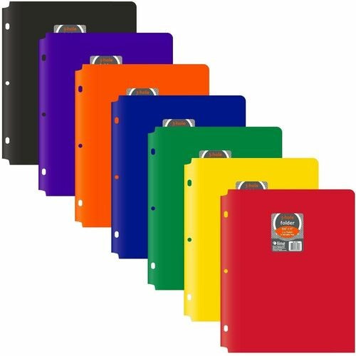 C-LINE C-line CLI33930 2-pocket Polypropylene Folder 3-hole Punch