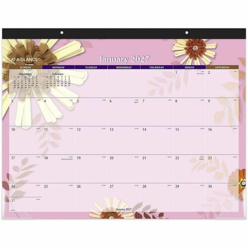 AT-A-GLANCE At-a-glance AAG5035 Monthly Desk Pad Calendar 22x17