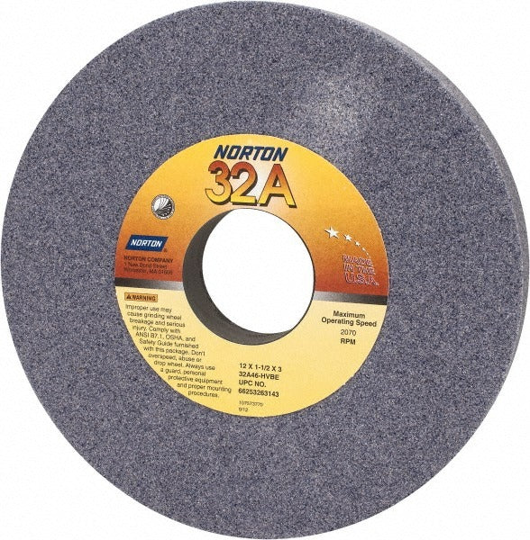 NORTON Norton 66253263143 Surface Grinding Wheel 12in 46 Grit