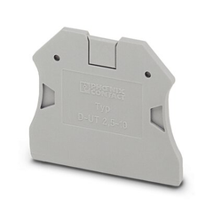 Phoenix 3047028 gray polyamide terminal block end cover 47.7 x 2.2 x 48.4 mm