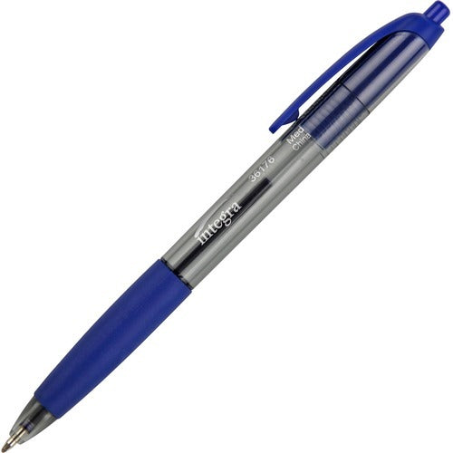 INTEGRA Integra ITA36176 Retractable Ballpoint Pen Blue Medium