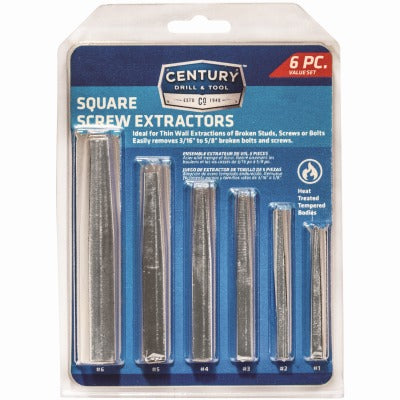CENTURY DRILL & TOOL Century Drill Tool 73214 6-piece Screw Extractor Set