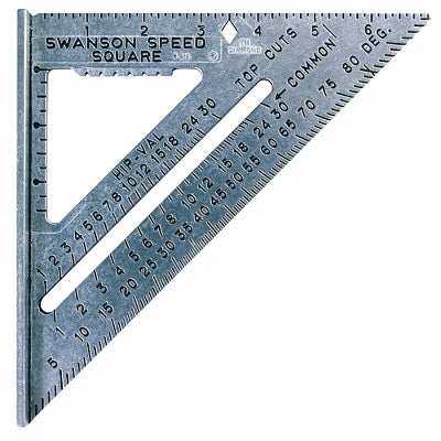 Swanson Tools S0101 Speed Square 7 Inches Heavy-Gauge Billet Aluminum Alloy