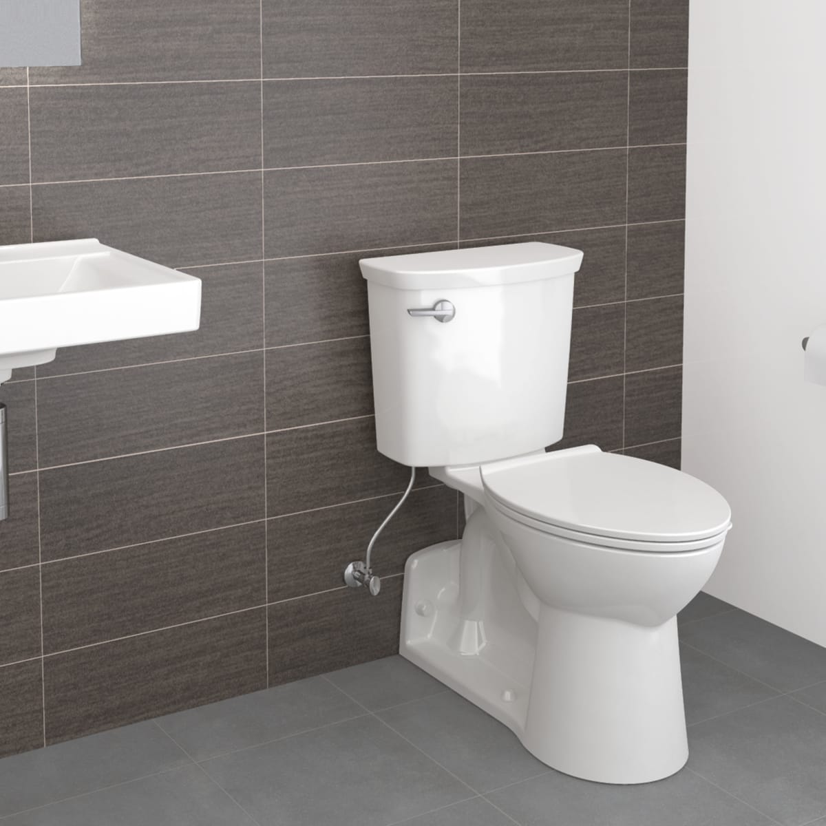 American Standard 209AA137.020 Yorkville 1.28 gpf Elongated 2 Piece Toilet in White