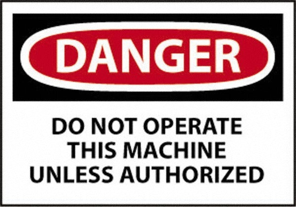 ACCUFORMNMC Accuformnmc D205RB Danger Safety Sign Wall Mount Plastic