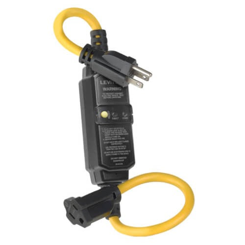 LEVITON LEVITON GSCA1-2C Self-Test GFCI Cord Set 15A 2 ft