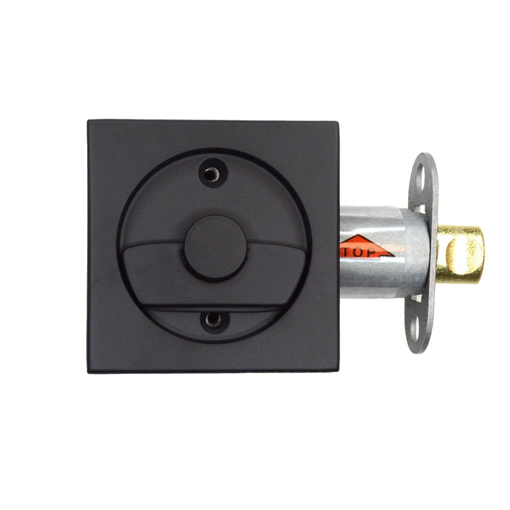 EMTEK Emtek 2135US19 Square Privacy Pocket Door Tubular Lock Flat Black