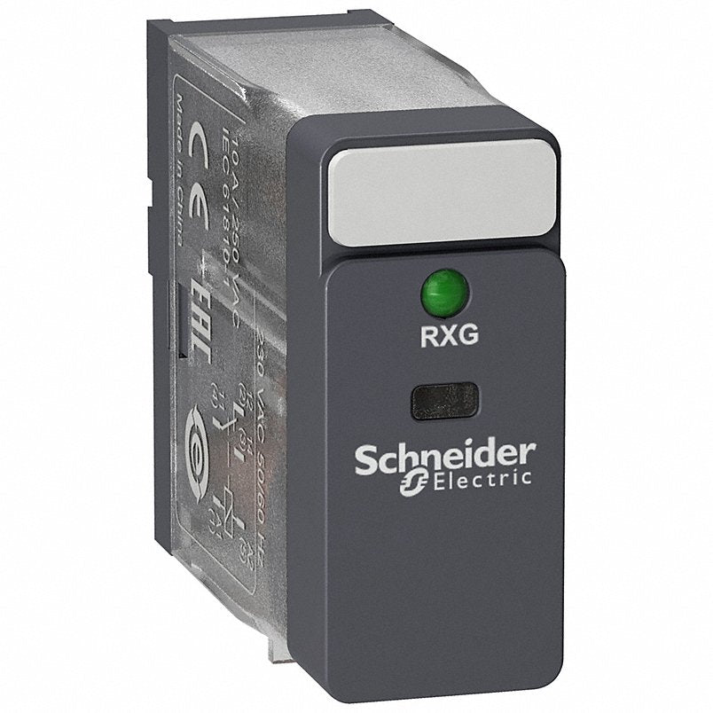 Schneider Electric RXG13F7 Relay 120VAC LED Indicator Plug-In