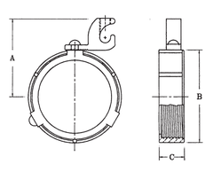 Steel Electric Products 23BI4L 1-1/4 Inch Zinc Plated Malleable Iron Insulated Threaded Rigid/IMC Bushing