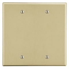 Hubbell Wiring Device-Kellems P23I Wallplate, 2-Gang, 4.63 in L x 4.69 in W, Replacement MPN P23I