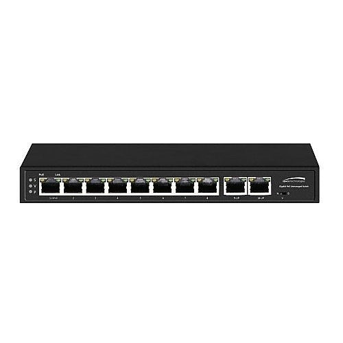 SPECO Speco P8S10G 10-port Poe Gigabit Network Switch