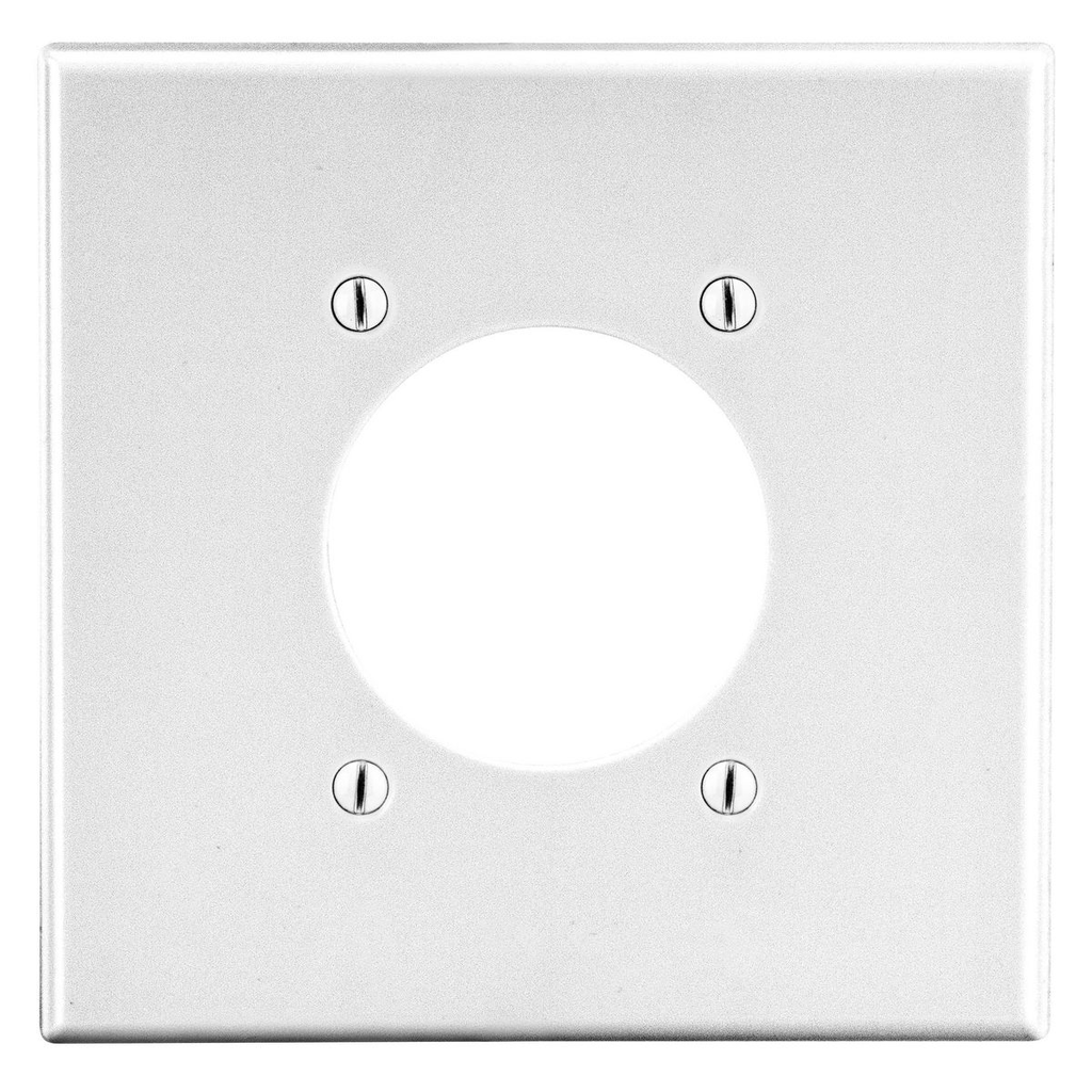 Hubbell PJ703W 2-Gang Single Receptacle Wallplate Mid-Size Replacement MPN