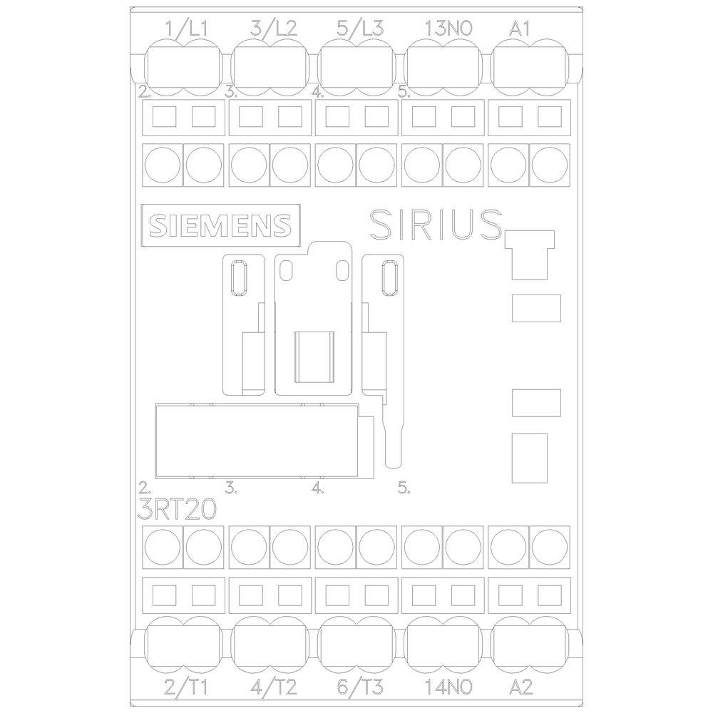 Siemens 3RT20152AK61 Contactor S00 7A 1 3kW 120V