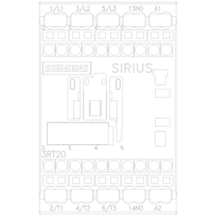 Siemens 3RT20152AK61 Contactor S00 7A 1 3kW 120V