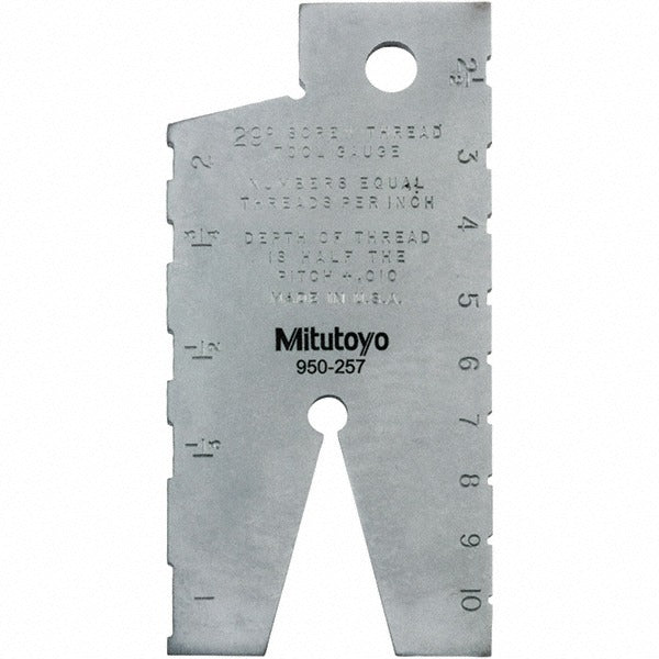 MITUTOYO Mitutoyo 950-257 Acme Thread Screw Checker 2-10 in