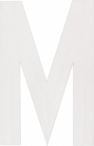 STRANCO Stranco DWR-6-M-5 Reflective Letter Label 6 in White 5pk