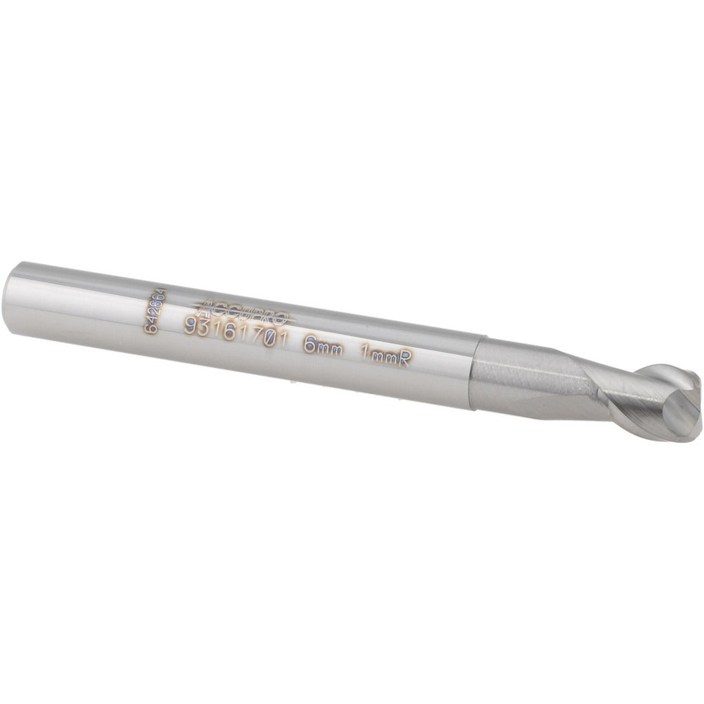 ACCUPRO Accupro 12177369 Corner Radius End Mill 6mm 2 Flute Carbide