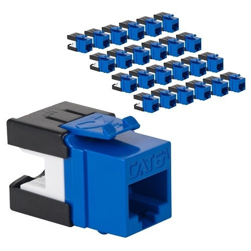 ICC Icc IC107GACBL Cat6a Keystone Jack Hd Blue 25 Pack