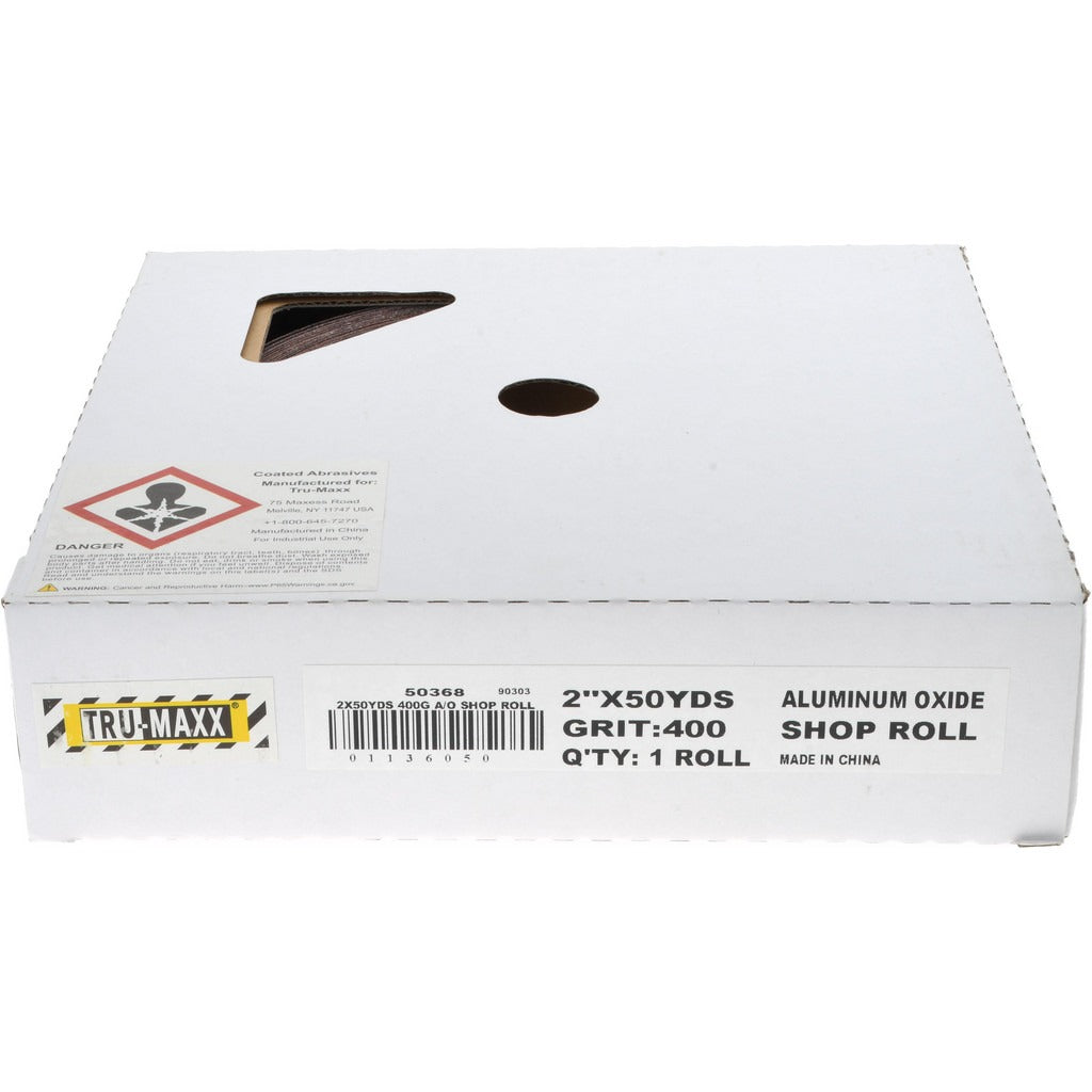 TRU-MAXX Tru-maxx 50368 Aluminum Oxide Shop Roll 400 Grit 2x50 Yd