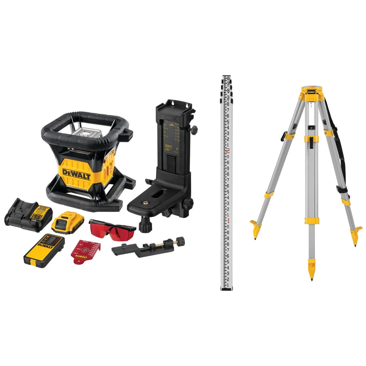 DEWALT Dewalt DW079LRK 20V Rotary Laser Full Kit (Full Kit)